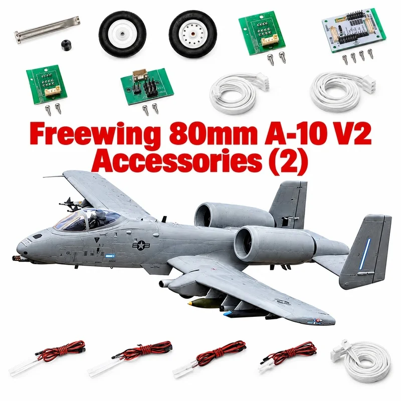 Freewing 80mm A-10 V2 Original Accessories (2) Wire Set Landing Gear Steel Wire Machine Wheel Body Structure Fixing Screws
