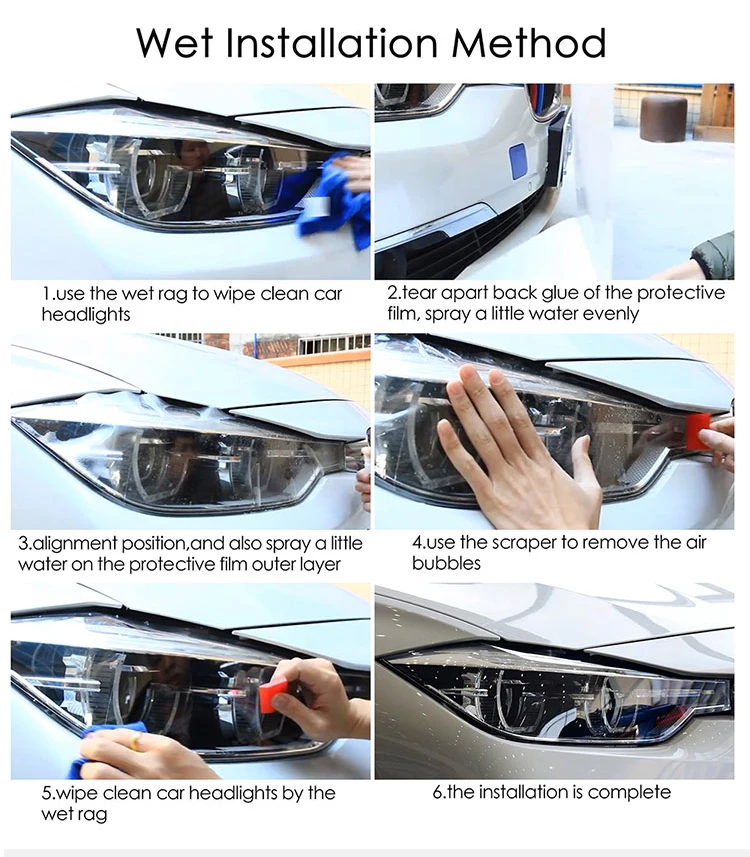 For Nissan Pathfinder 2022 2023 2024 2025 Car Headlight Rearview B C Pillars Protective Film Transparent Smoke Black TPU Sticker view 5