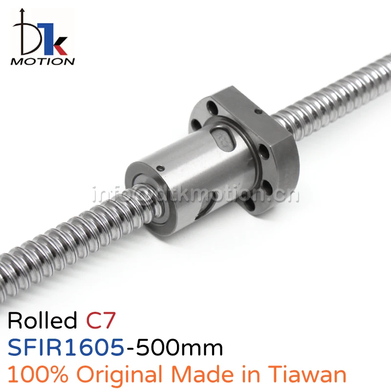 

DTK Taiwan SFIR1605 Rolled C7 Ball Screw R16 Lead 5mm Inner Circulation Round Flange Single Nut High Precision Replace TBI SFU16