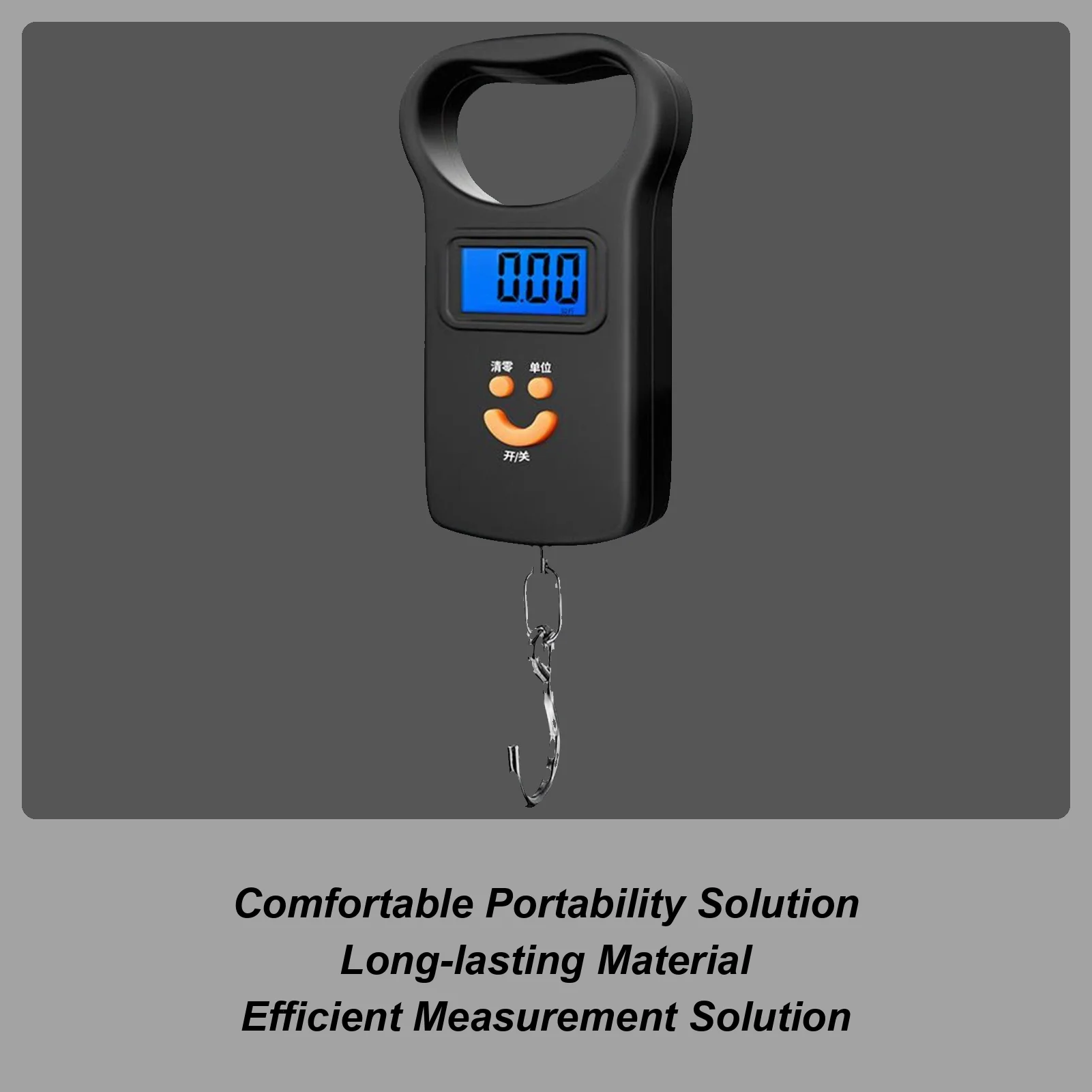 Scale for Luggage Hand Digital Scale 50kg Capacity Accurate Weight Measurement Tool for Fishing Suitcase Shipping Cooking
