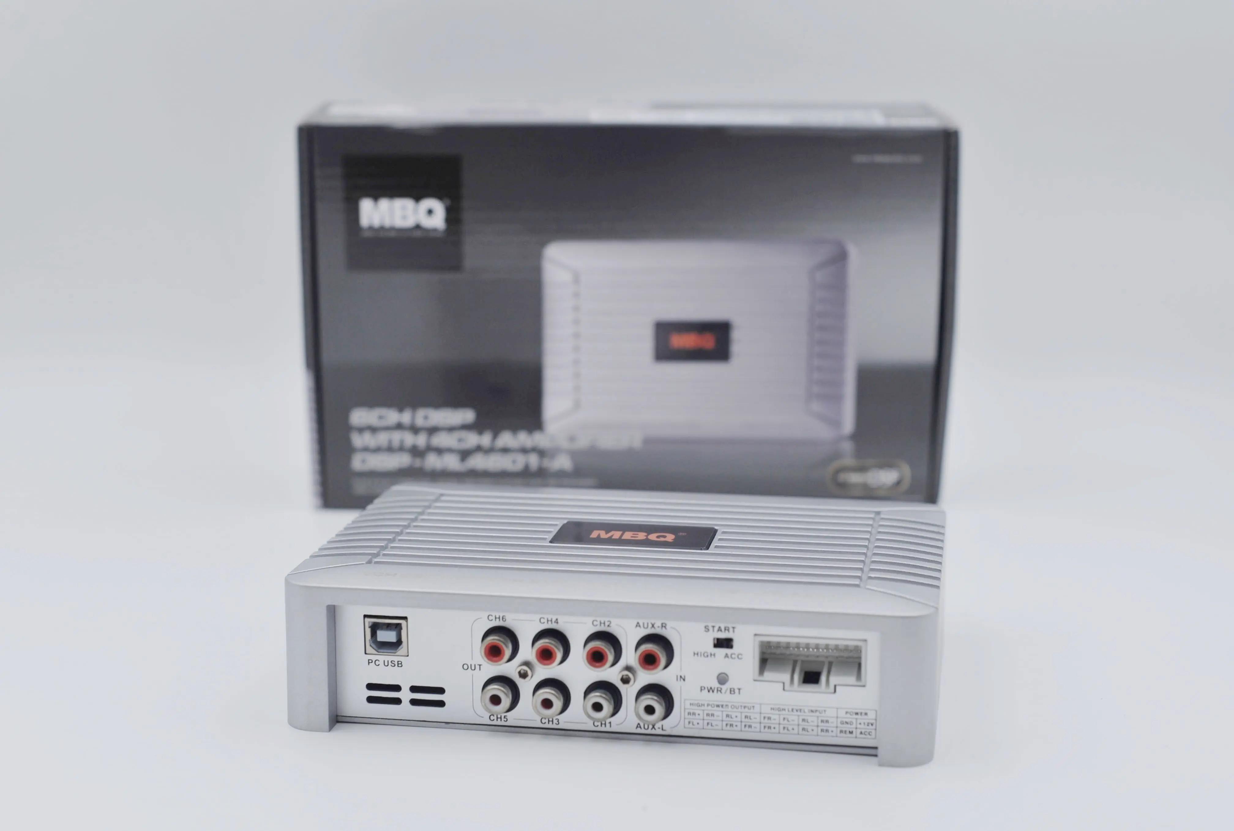 

MBQ Car power amplifier PC tuned Car Audio DSP Amplifier 4-channel power amplifier 6-channel DSP processor Bluetooth amplifier