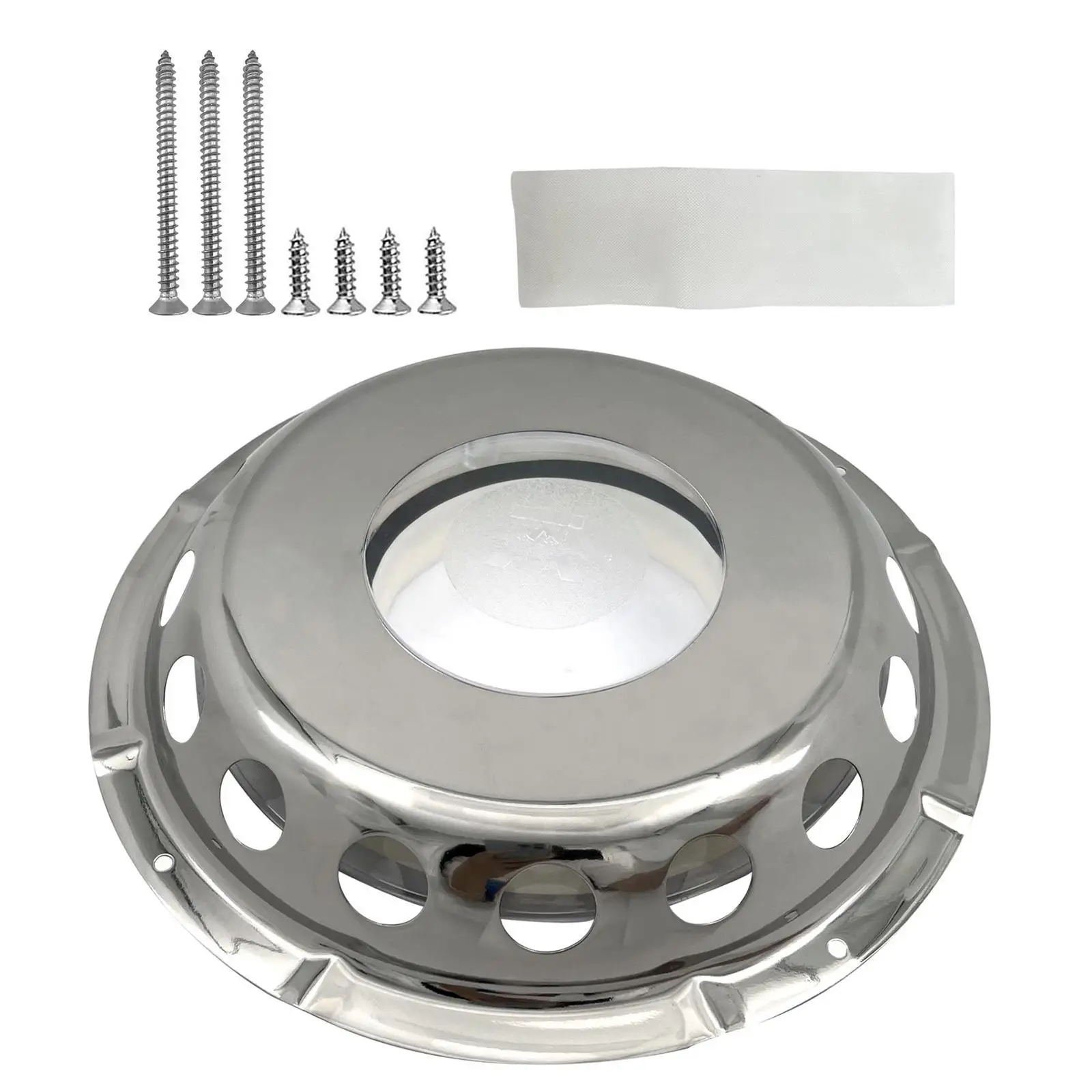 

Marine Boat Vent Cover Silver Round Accessories for Boats Kayaks Ships