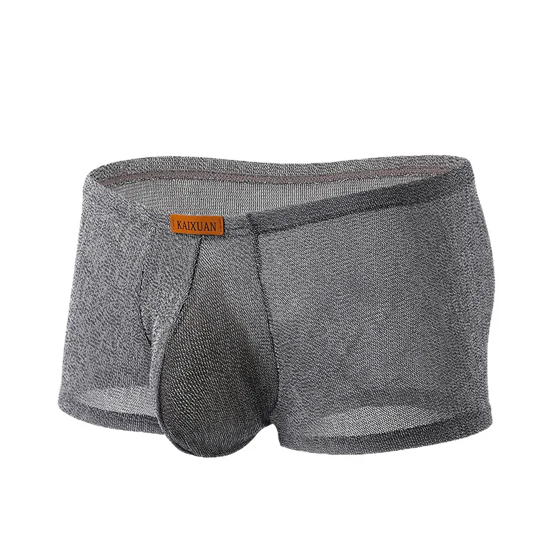 

Men's Separated U-convex Pouch Boxer Briefs, Low-rise Sexy Breathable Elastic Underwear for Young Men