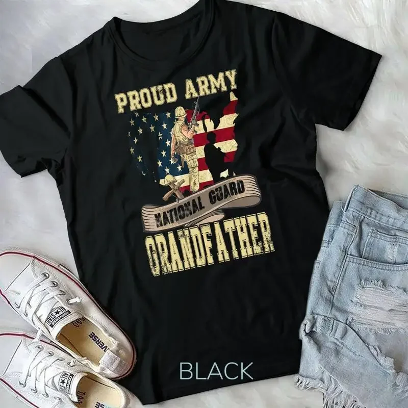 

Proud Army National Guard Grandfather Shirt Veterans Day T Shirt Unisex T shirt
