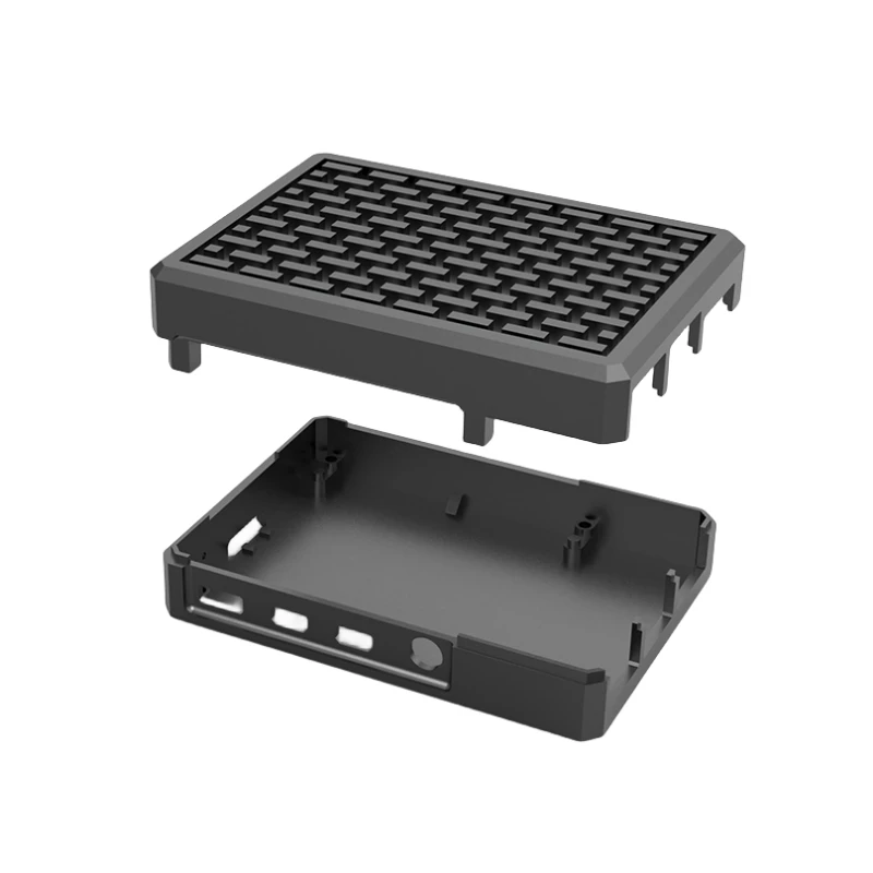 CNC Aluminum Alloy Case for Raspberry Pi 4 Box Metal Shell Passive Cooling Enlosure Case for Raspberry Pi 4 Model B