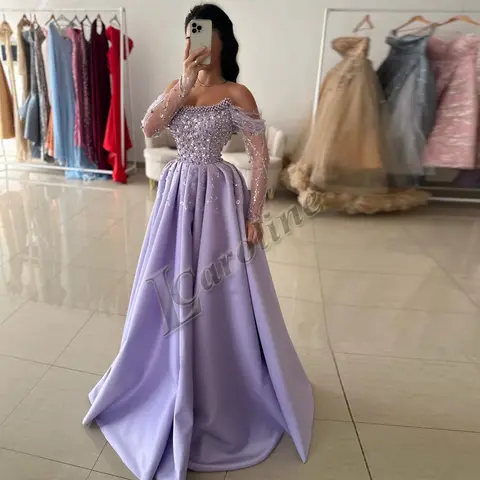 Caroline Glamorösa Satin Bara Axlar Aftonklänningar för Tonårsexamensfest Kristaller Festklänningar Anpassade 8 best sales semiformella klänningar för tonåringar - №2