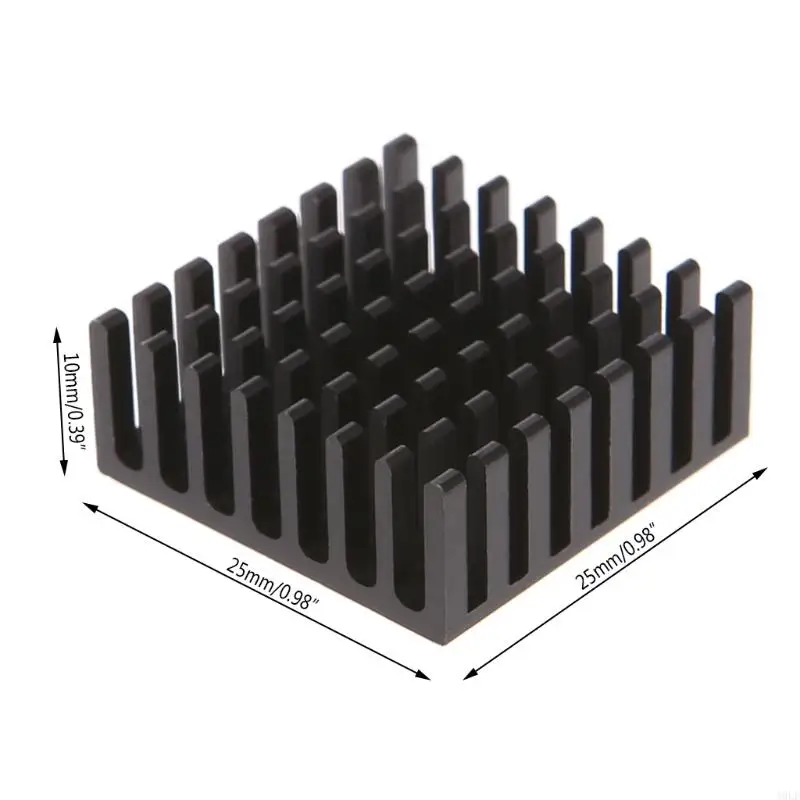 

A9LF HEATSINK Aluminum Radiator Black Anodize Heat Sink Electronic Chips Cooling Thermal Pads 5Pcs/Pack