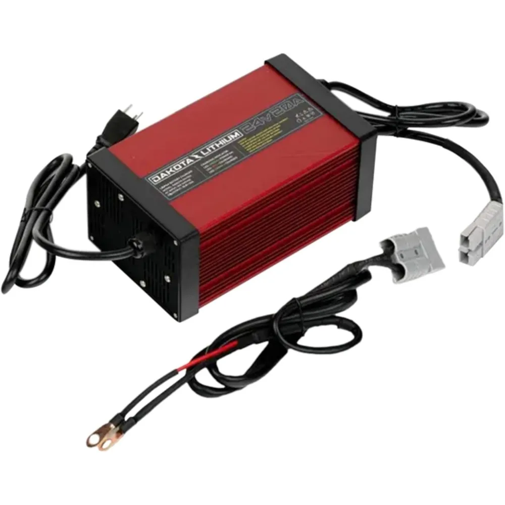 Ultra Fast 24V 20 Amp Charger for Lithium Deep Cycle Battery - Compatible LiFePO4 Charger - 1 Charger