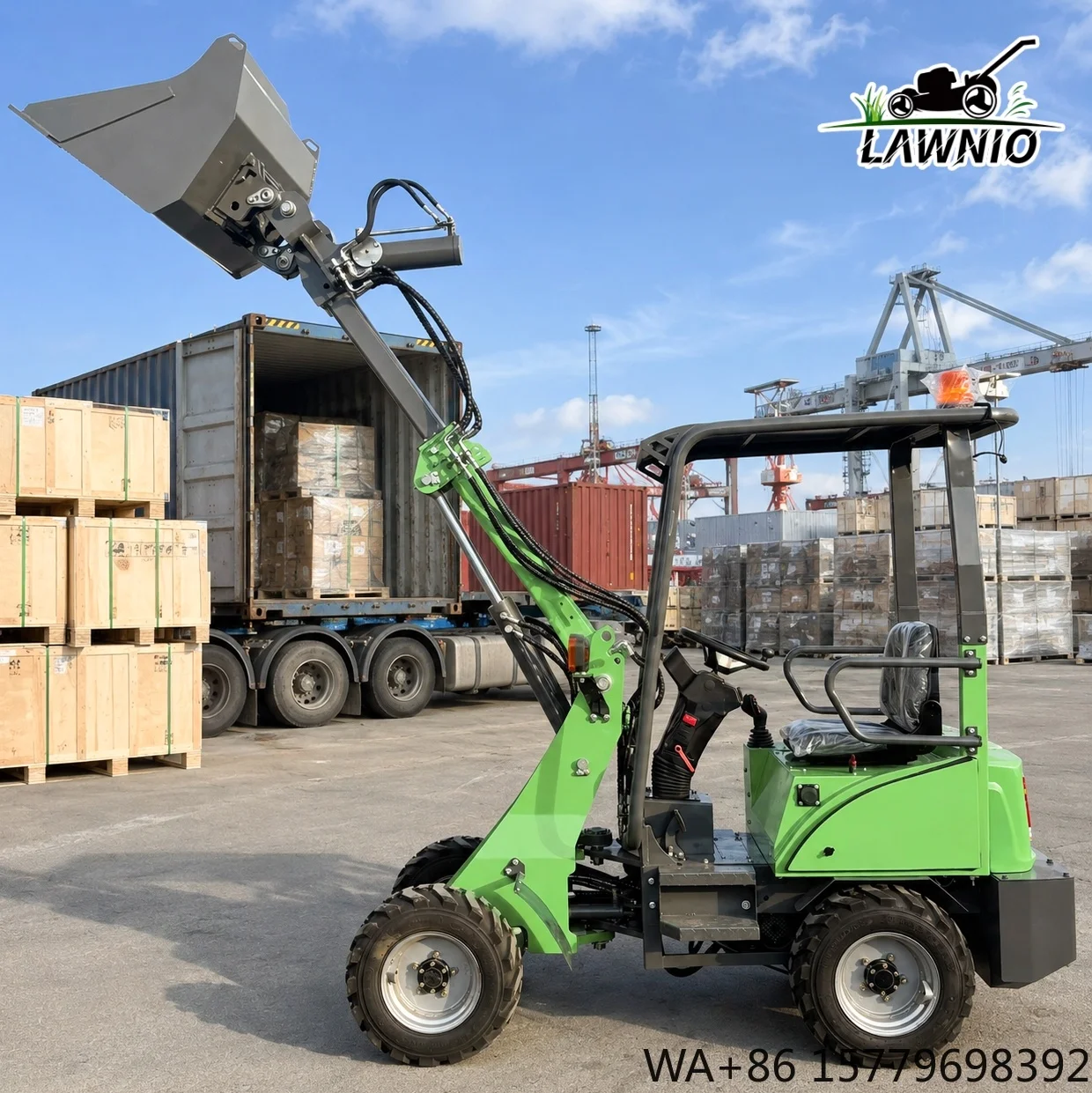 High Work Efficiency Telescopic Loader  Full Hydraulic Steering High Maneuverability for Landscaping Telescopic Arm Loader