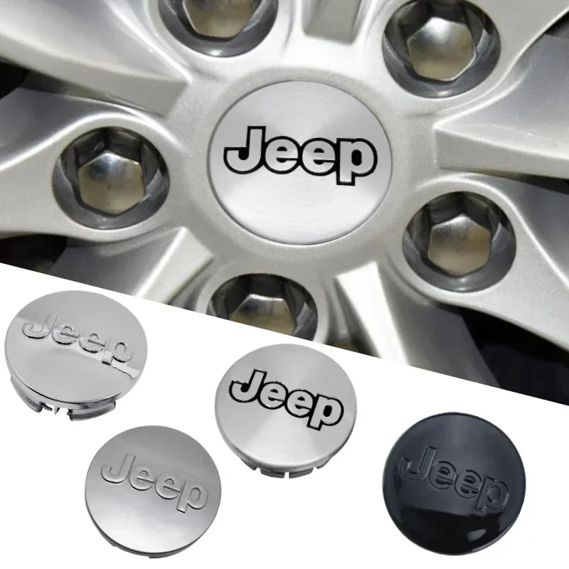 4Pcs 56/64mm Car Wheel Center Hub Covers for Jeep Grand Commander Cherokee Renegade Liberty Patriot Tj Auto Accessories