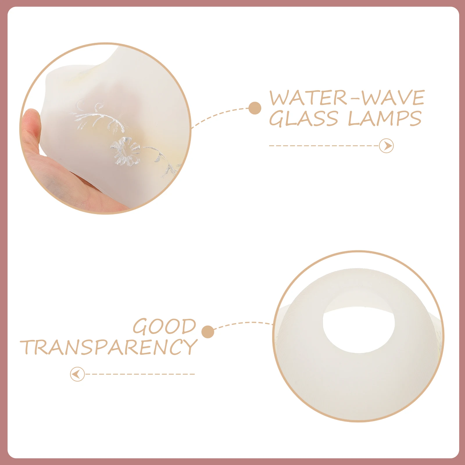 

Glass Lampshade for Pendant Lamp Hanging Light Cover Decorative Ceiling Fixture Shade Industrial Style Replacement