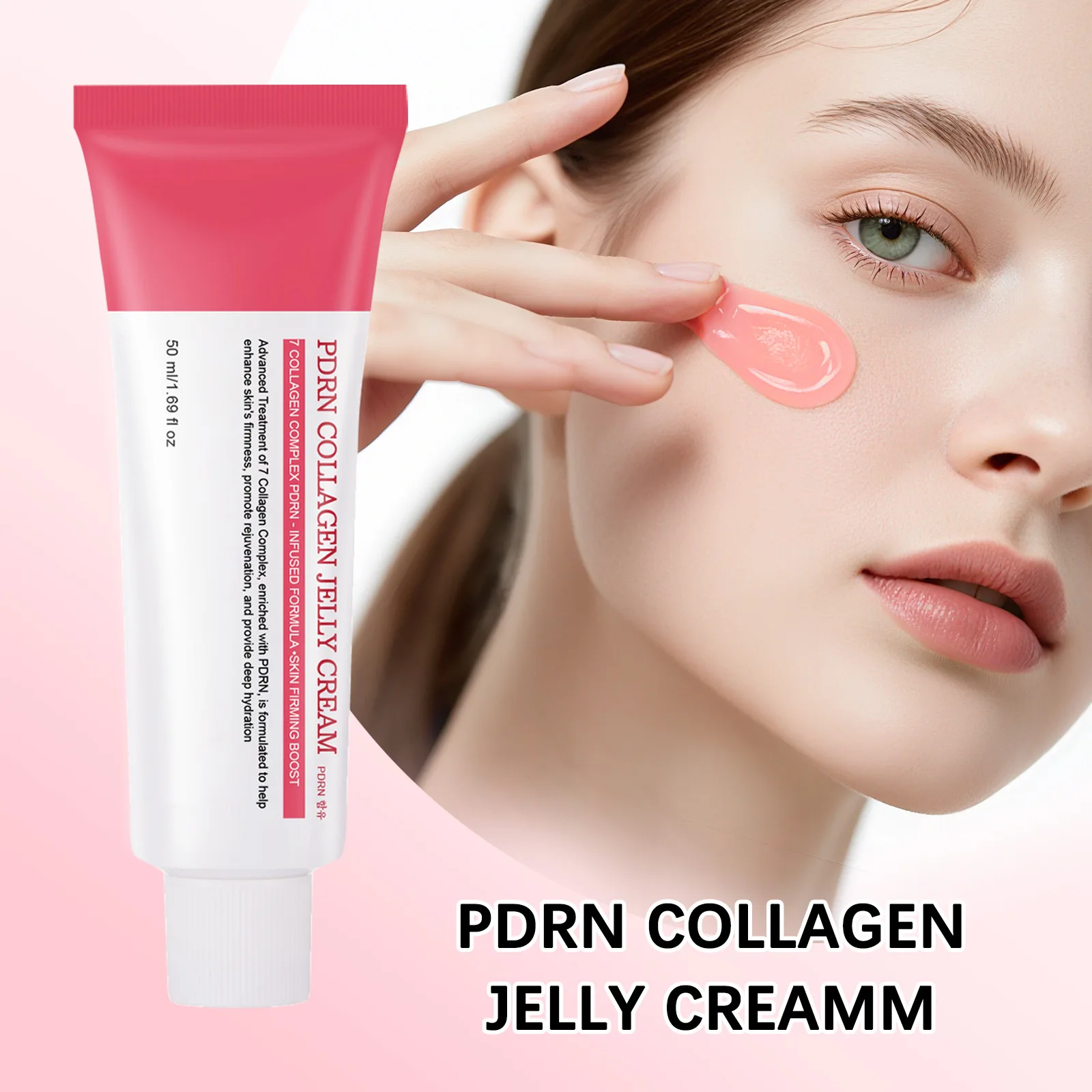 Korean PDRN 7 Collagen Complex Jelly Cream - Anti-wrinkle Firming Plumping Moisturizing Repair Regeneration Facial Skin Care