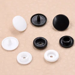 100 Set Plastic Resin Press Stud Cloth Diaper.Button Fastener Snap. mold for buttons.T3 T5 T8 Clothes White black Buttons.