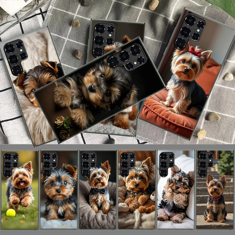 Yorkshire Terrier Dog Cases Phone Case for Samsung Galaxy S26 Ultra S25 Edge S24 S23 FE S21 Plus S20 S22 S10 Cover TPU Capa Shel