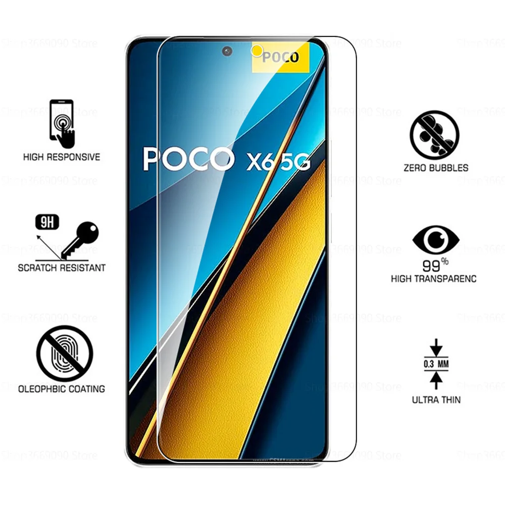 6in1 Tempered Glass For Xiaomi Poco X6 Pro 5G Screen Protector PocoX6Pro Pocco Little Pofo X6 X 6 Pro X6Pro 5G Lens Glass Film