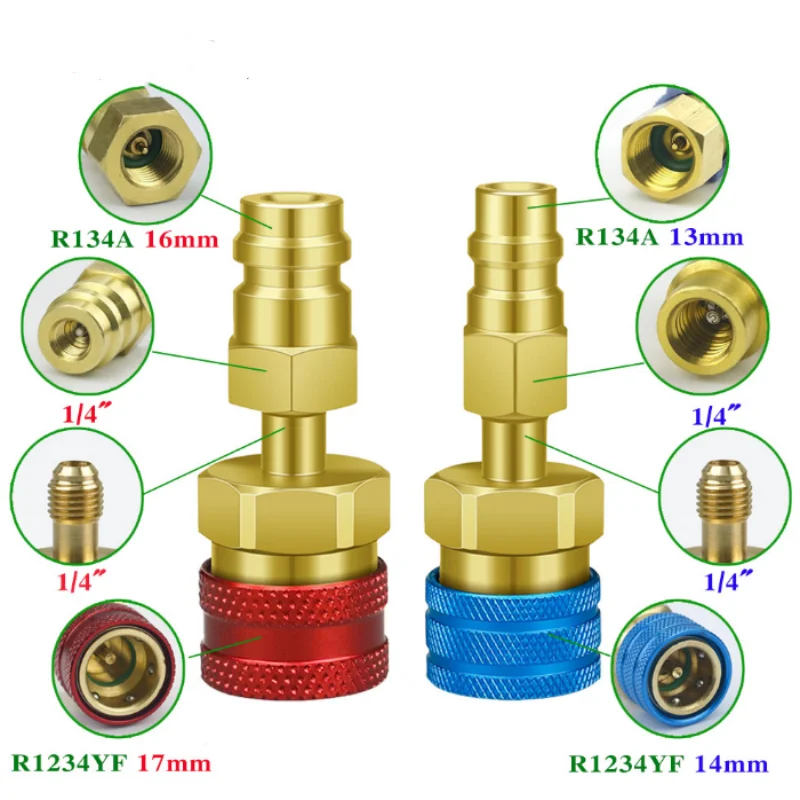 

Новый ! Ручной быстроразъемный соединитель хладагента 1234YF для высоких и низких частот