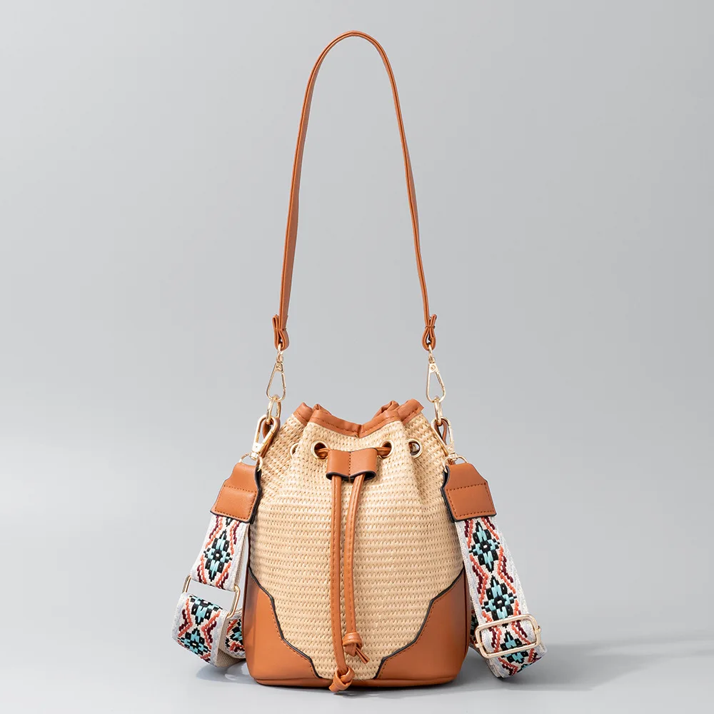 

Fashionable Handwoven Crossbody Bag for Women with Unique Bucket Design Bags for Women Bolsa Feminina