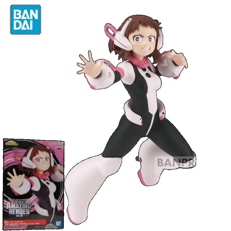 Bandai Genuine My Hero Academia Anime Figure TAH 32 OCHACO URARAKAAction Figure Toys for Kids Christmas Gift Collectible Model