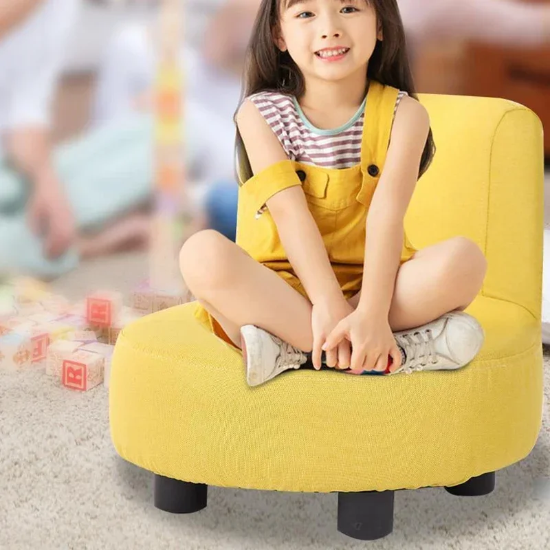 Asiento para niñas, sofá sin marco, asiento creativo moderno para niños, bonito dibujo animado, elegante Divano Bimbi, muebles de habitación para