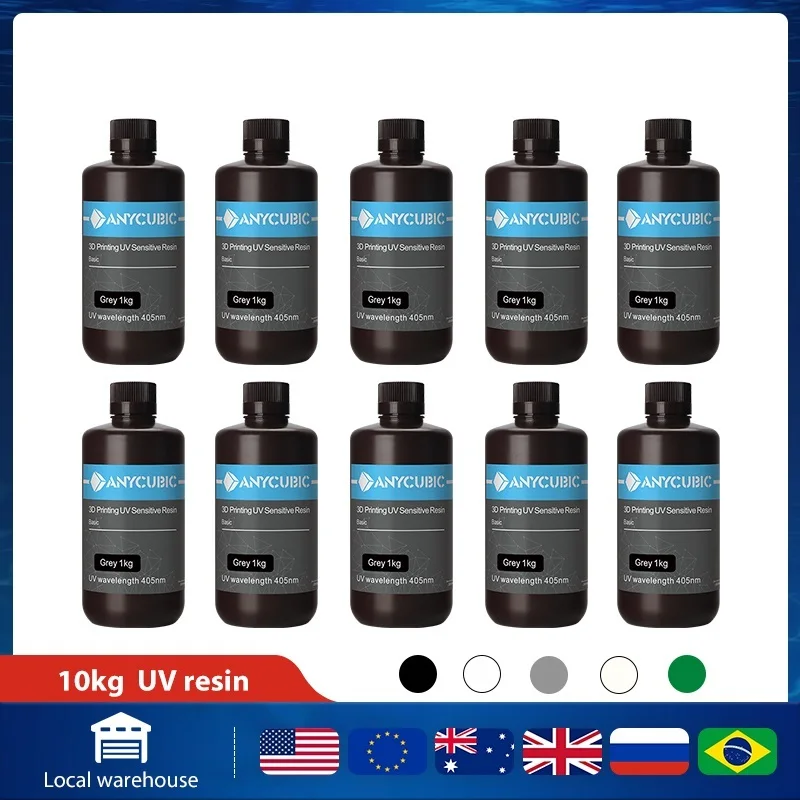 Go! UV Resin 405nm 3D Printing Materials For SLA LCD DLP Photon M3 Mono X 6K UV 3D Printer Sensitive Normal 1L Liquid Resin