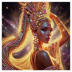 Special Shape Diamond Art Kits for Beginners and Adults,Beautiful woman Diamond Art Painting Kits for Home Wall Decoration Gift