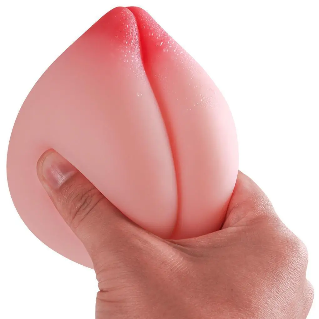 Decompression Peach Male Masturbation Toys Pocket Pussy Vagina for Men Breast-like Soft Masturbation Airplane Cup Adult Sex Toys