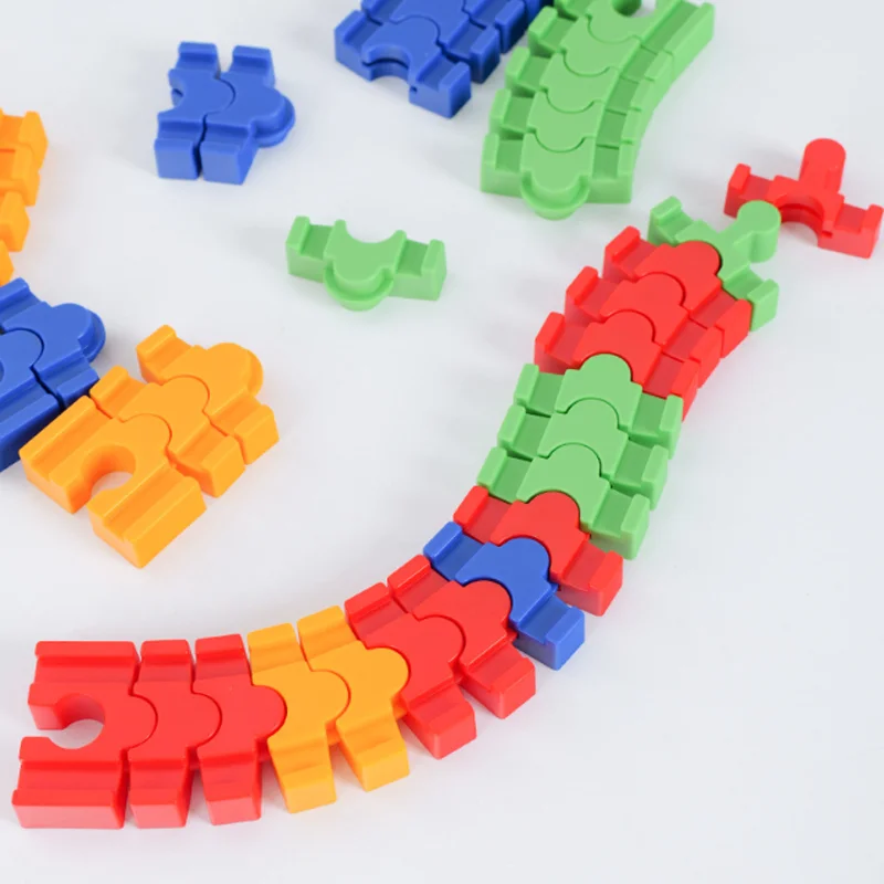New Wooden Train Track Scene Loose Parts Curve Track Toys Compatible With All Brands of Wooden Track Toy