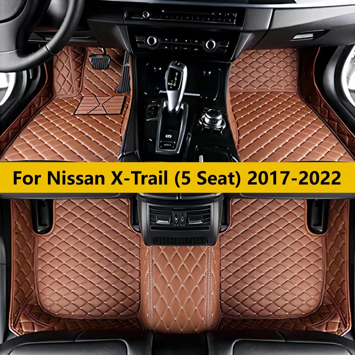 

Custom Car Floor Mats For Nissan X-Trail (5 Seat) 2017 2018 2019 2020 2021 2022 All Weather Waterproof Car Floor Mats