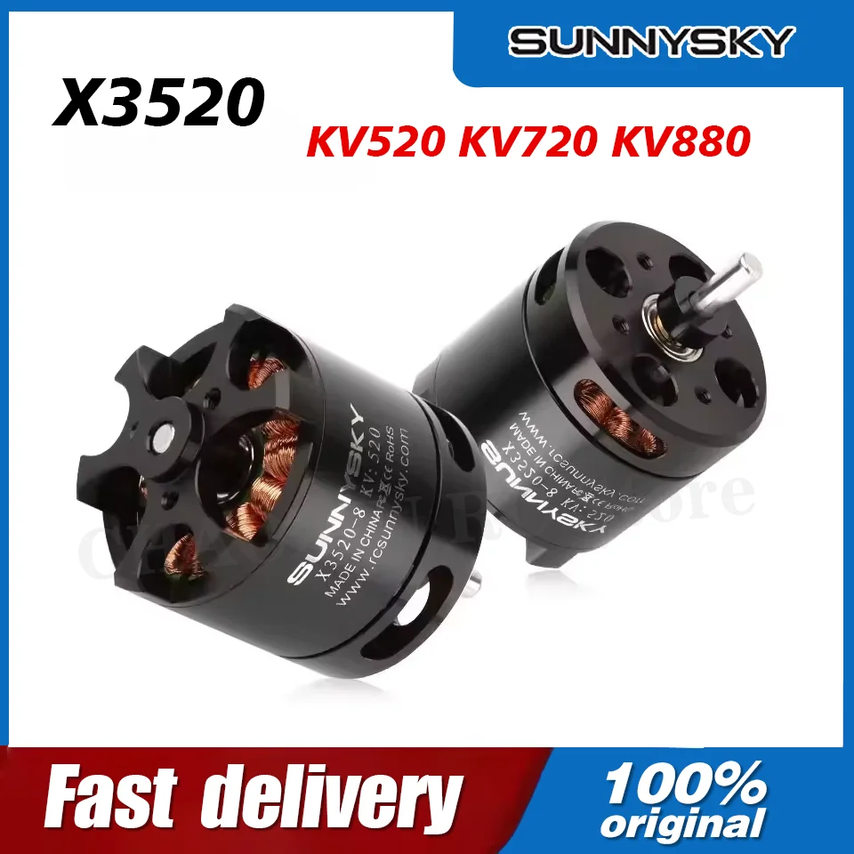 

SUNNYSKY X3520 KV520 KV720 KV880 Outrunner Бесщеточный двигатель для радиоуправляемых моделей FPV Квадрокоптер Multicopte Drone