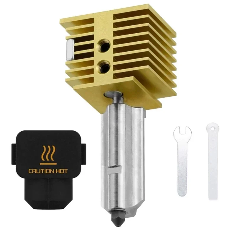 Qy-untuk Bambu Lab A1 Hotend Kit Forbambu Lab A1 Mini Hotend Rakitan Nosel 0.2/0.4/0.6/0.8MM Nosel Baja Keras Baja Keras