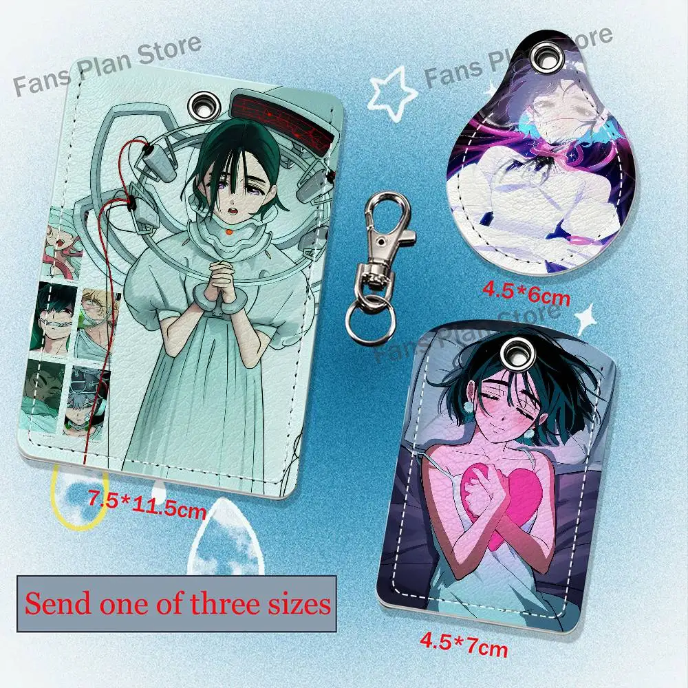 A-Aline Stage Sua PU Leather Card Holder Keychain Key Ring Door Lock Access Tag ID Access Card Air Tag Case Keychain Card