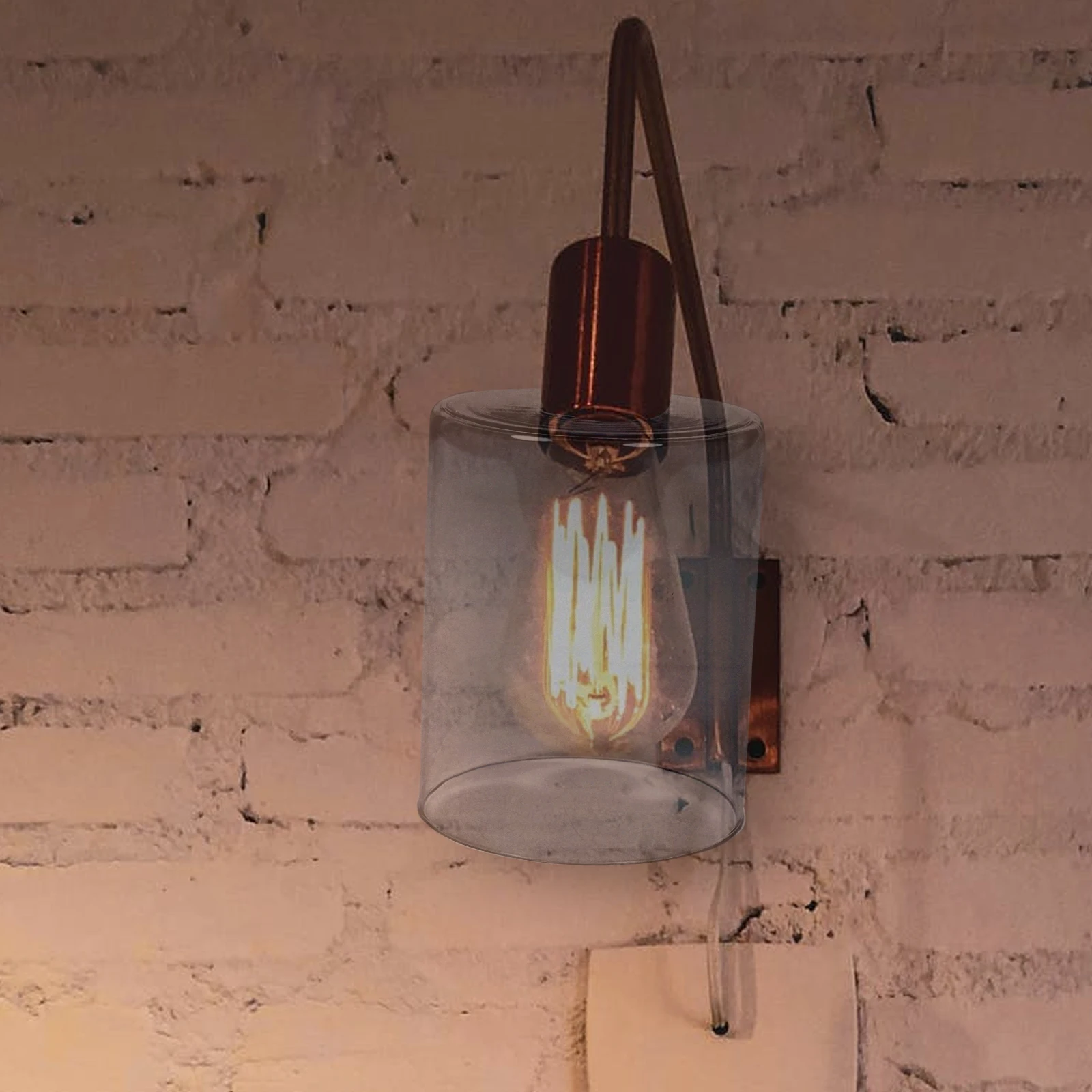 

1Pcs Simple Glass Lampshade Elegant Light Cover for Various Lamp Styles Glass Lamp Cover Clear Lampshade