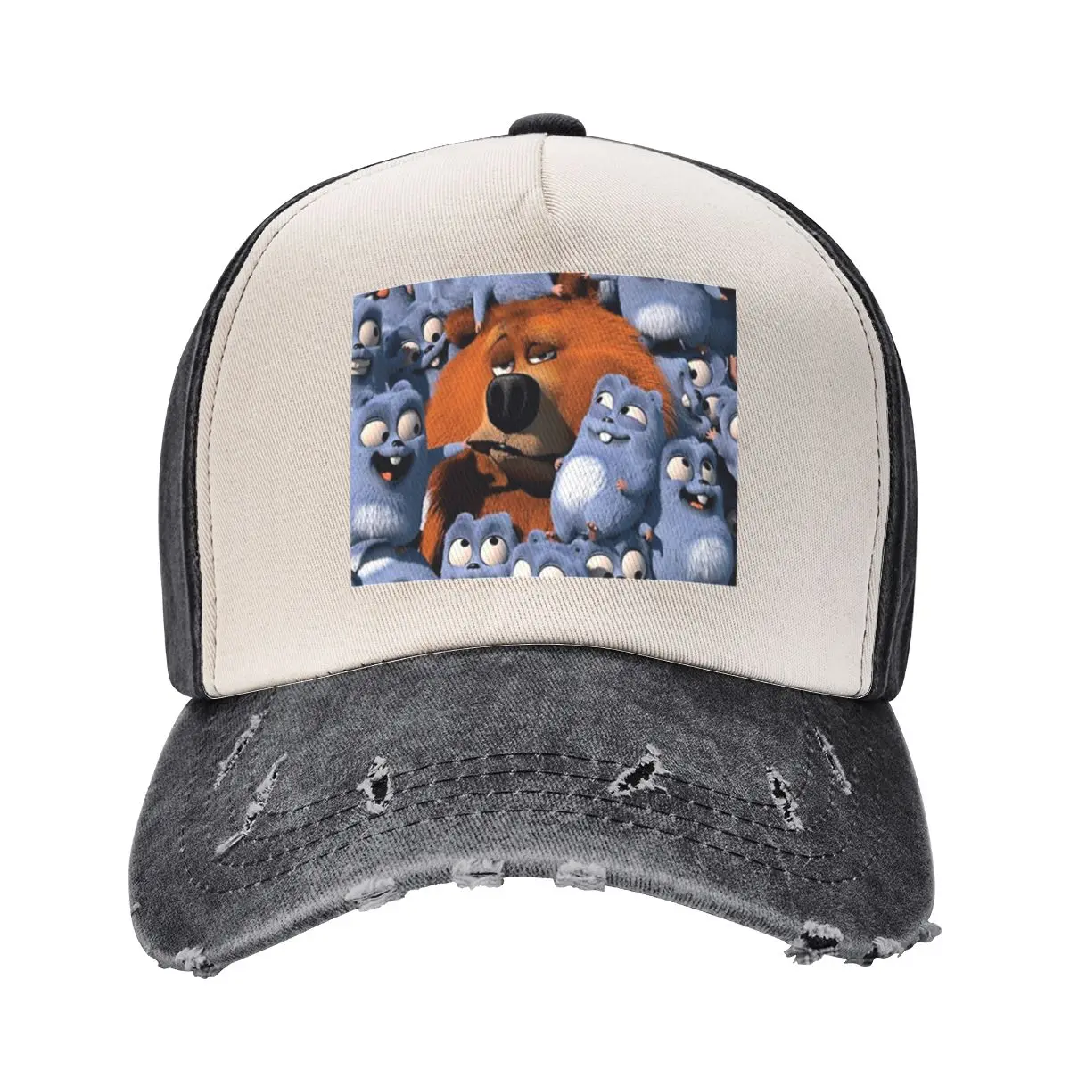 

Happy Lemmings Tabodi and Grizzy Baseball Cap Funny hats winter hats for men Hat men Kids Hat Men Golf Wear Women's