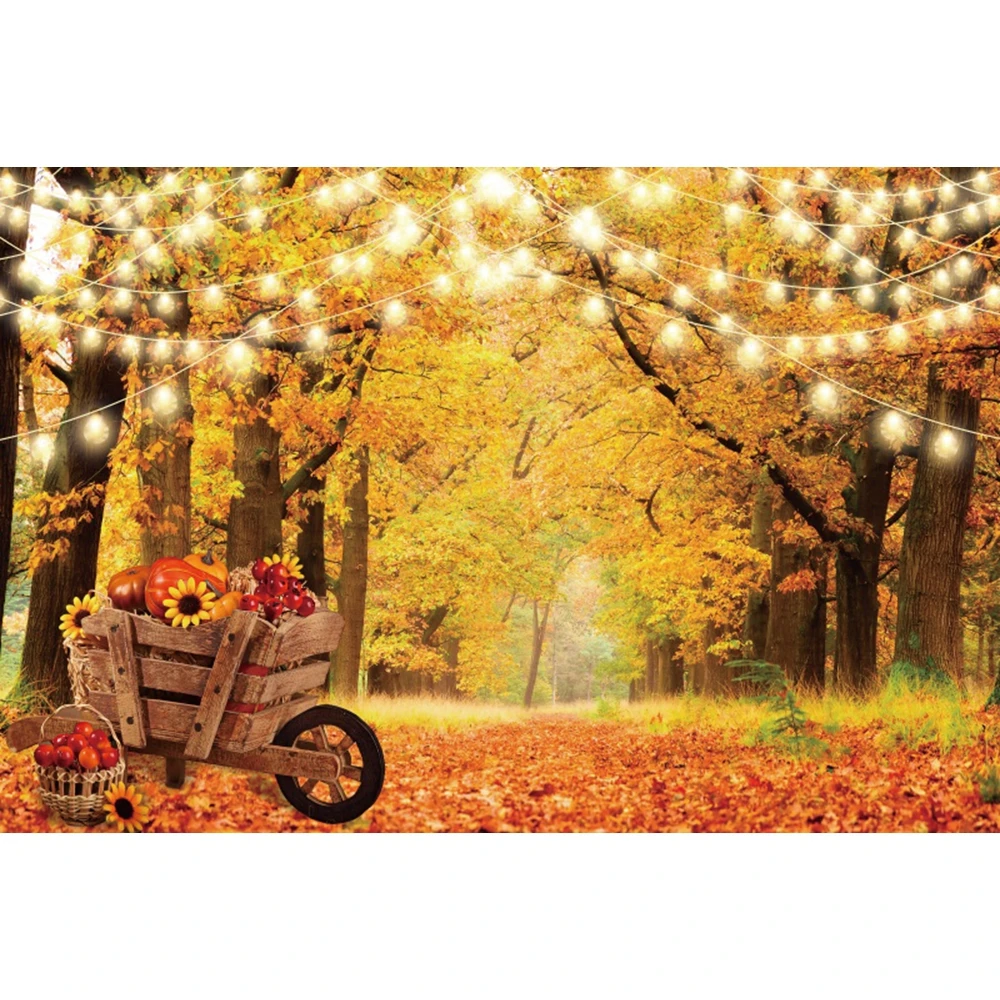 Halloween abóbora casa de madeira pano de fundo fotográfico outono floresta criança chá de bebê fotografia fundo família foto banner