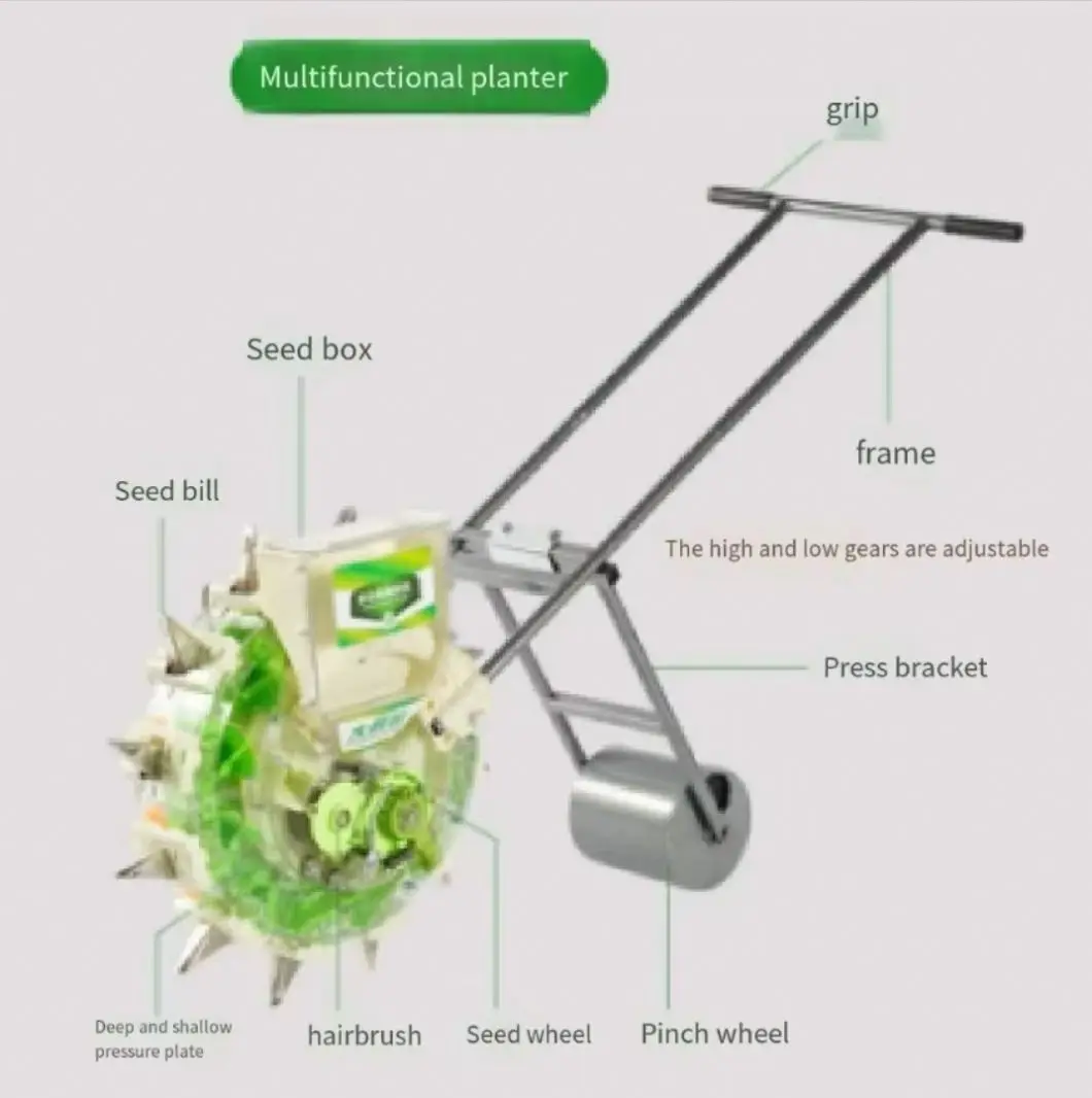 Home Use Hand Push Seeder Agriculture Fertilizer and Seeder Mini Crop Corn Seeder & Transplanters Fertilizer Applicator