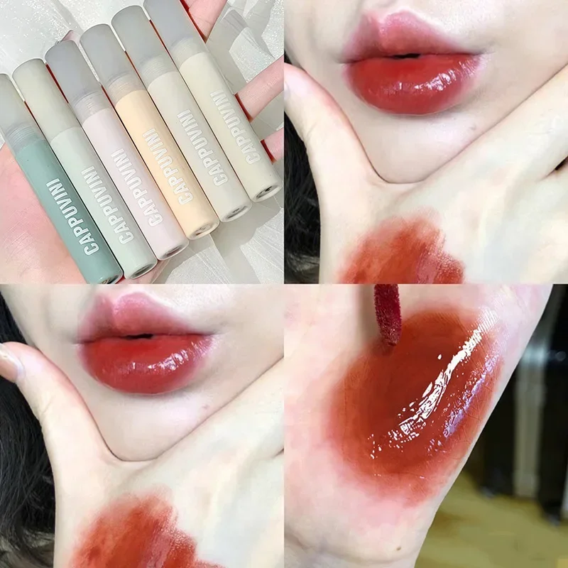 Mirror Water-light Glass Lip Glaze Moisturizing Waterproof Lip Gloss Lasting Liquid Lipstick Lip Tint Korean Makeup