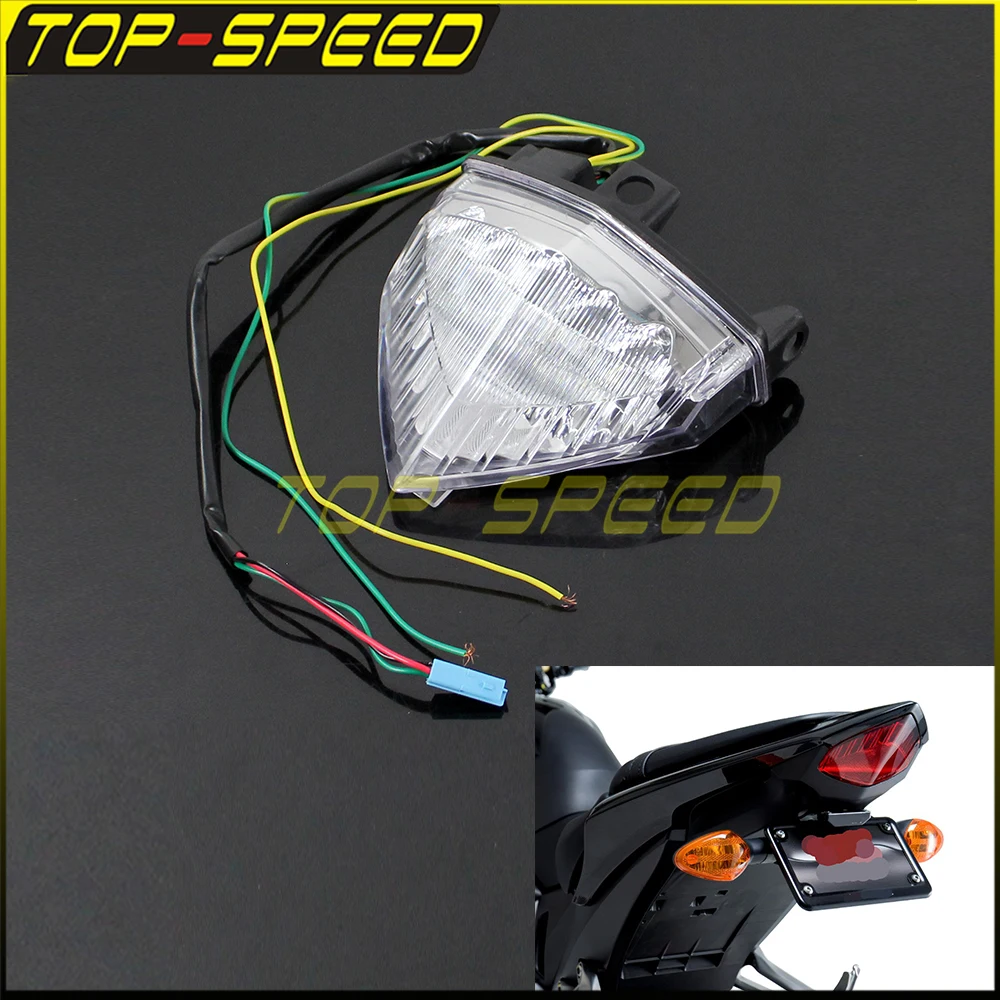 

Motorcycle LED Integrated Stop Brake Light Taillight Turn Signal Rear Running Lamp For Honda CB1000R CB600F CBR600F 2007-2016