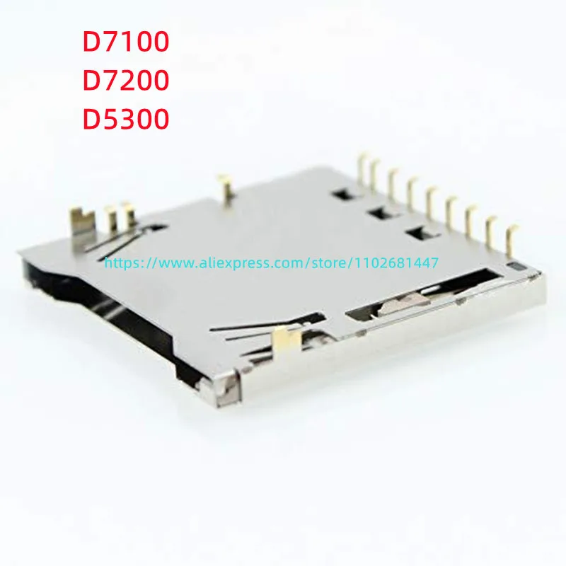 NEW For Nikon D7100 D7200 D5300 SD Memory Card Reader Slot Holder Camera Repair Replacement Spare Part