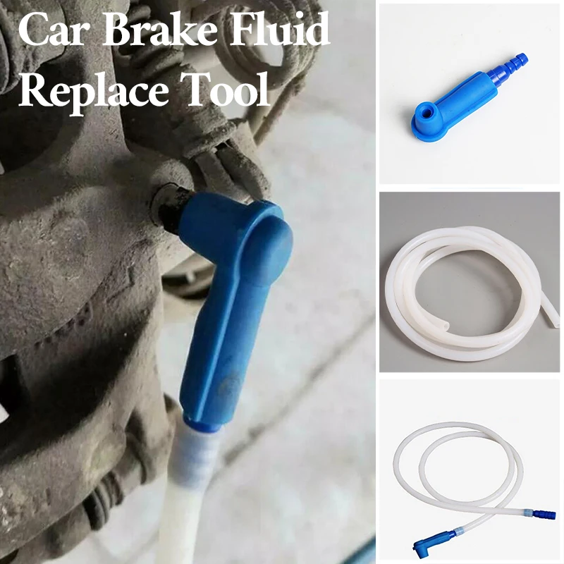 Car Brake Fluid Oil Exchange Pump with 120cm Oil Pumping Hose Empty Drained Oil Bleeder Auto Brake Oilling Connector Oil Filling