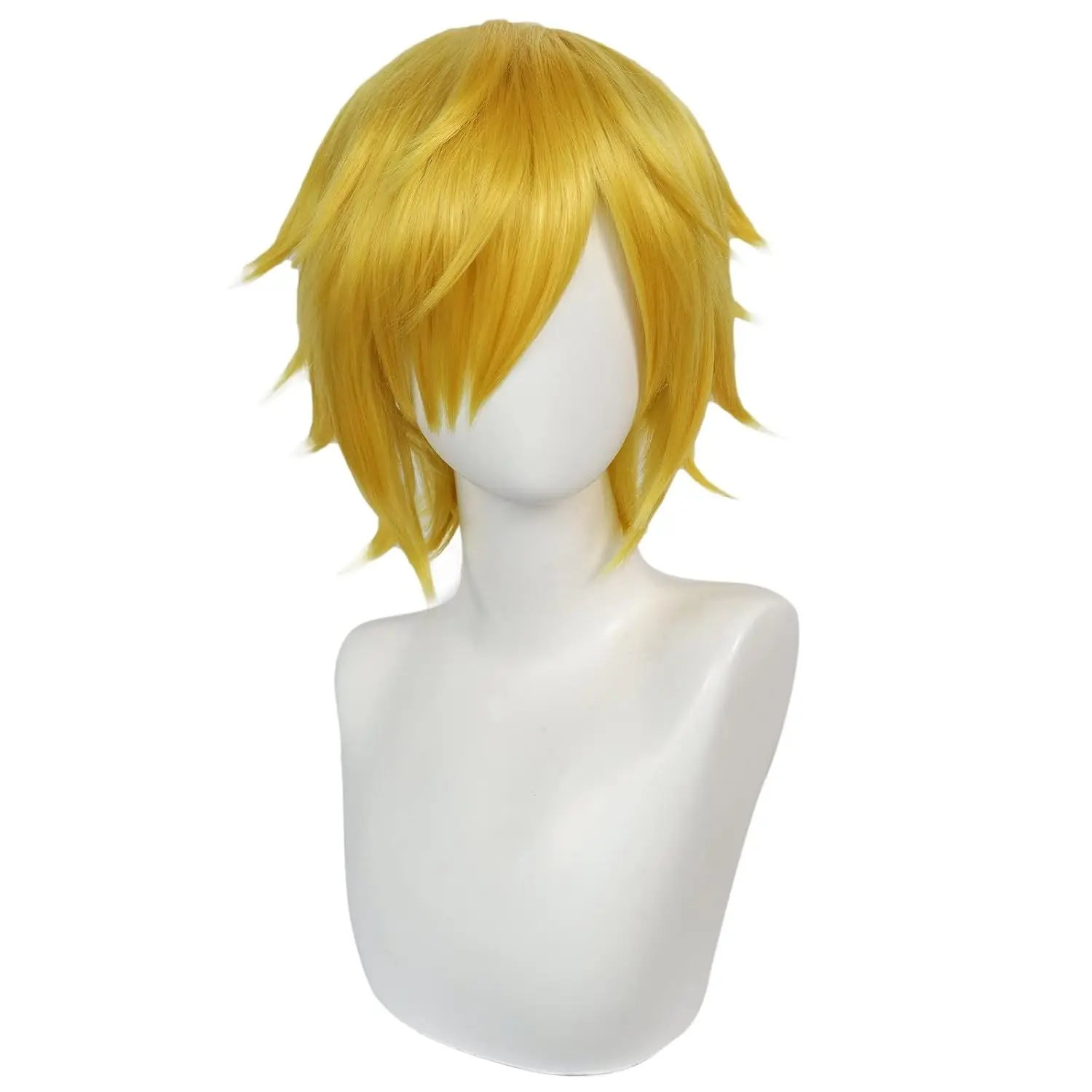 Fate/Prototype Grand Order Arthur Pendragon Golden Short Fluffy Cosplay Wig Halloween Costume Synthetic Hair Saber + Wig Cap