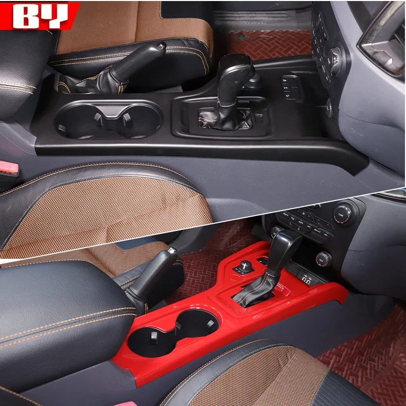 

LHD для Ford Ranger Everest Wildtrak T7 T8 2015-2021 ABS, центральная панель переключения передач, декоративная рамка, аксессуары для салона автомобиля