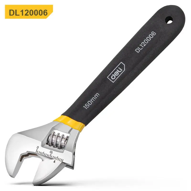 6/8/10/12 Zoll Universalschlüssel – verstellbarer Schraubenschlüssel mit rutschfestem Gummigriff für Autoreparatur, Sanitär und industrielle Wartung – Detail 7