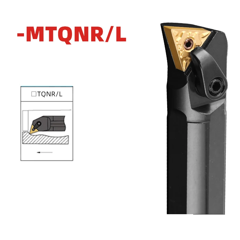 

S16Q-MTQNR S20R-MTQNR S25S-MTQNR S32T-MTQNR Internal Turning Tool CNC Tool Bar Main Deflection Angle 105 Degrees Boring MTQNR/L