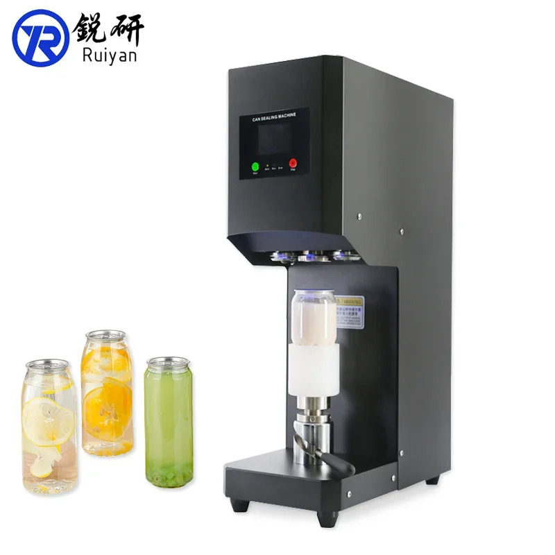 

PET Bottle Pop Canning Sealing Machine Cup Tin Aluminum Can Sealer Seaming Machine Semi-automatic Intelligent Can Seamer