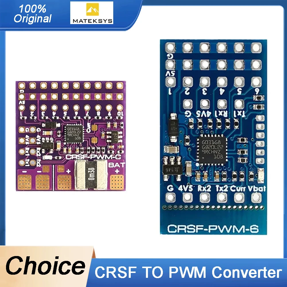 

Преобразователь MATEK CRSF в ШИМ CRSF-PWM-6 CRSF-PWM-C, совместимый с TBS Crossfire Nano RX SE — детали радиоуправления своими руками