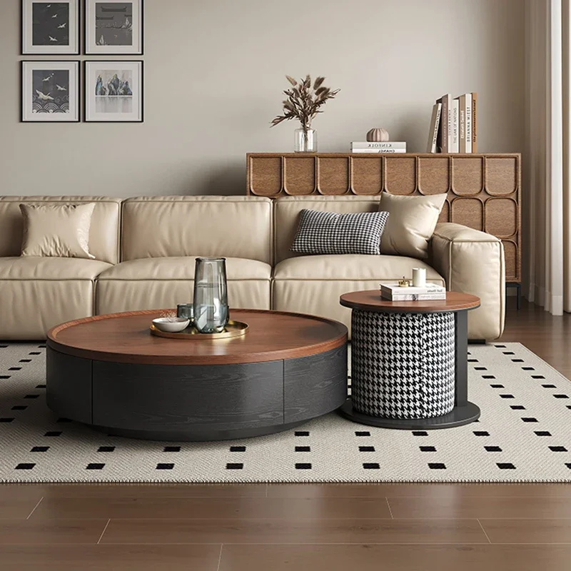 

Aesthetic Modern Minimalist Side Table Luxury Unique Mesa De Centro De Sala Living Room FurnitureRound Nordic Coffee Tables
