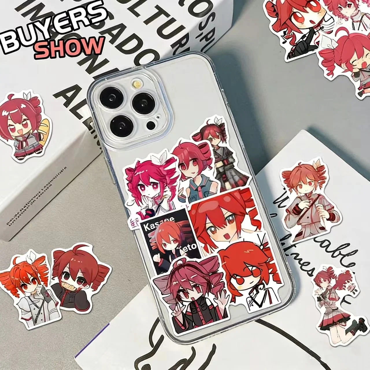 60pcs Kasane Teto Sticker Anime Figures Manga Cartoon Kawaii Waterproof Graffiti Stickers Phone Journaling Water Cup Decor Props image 6