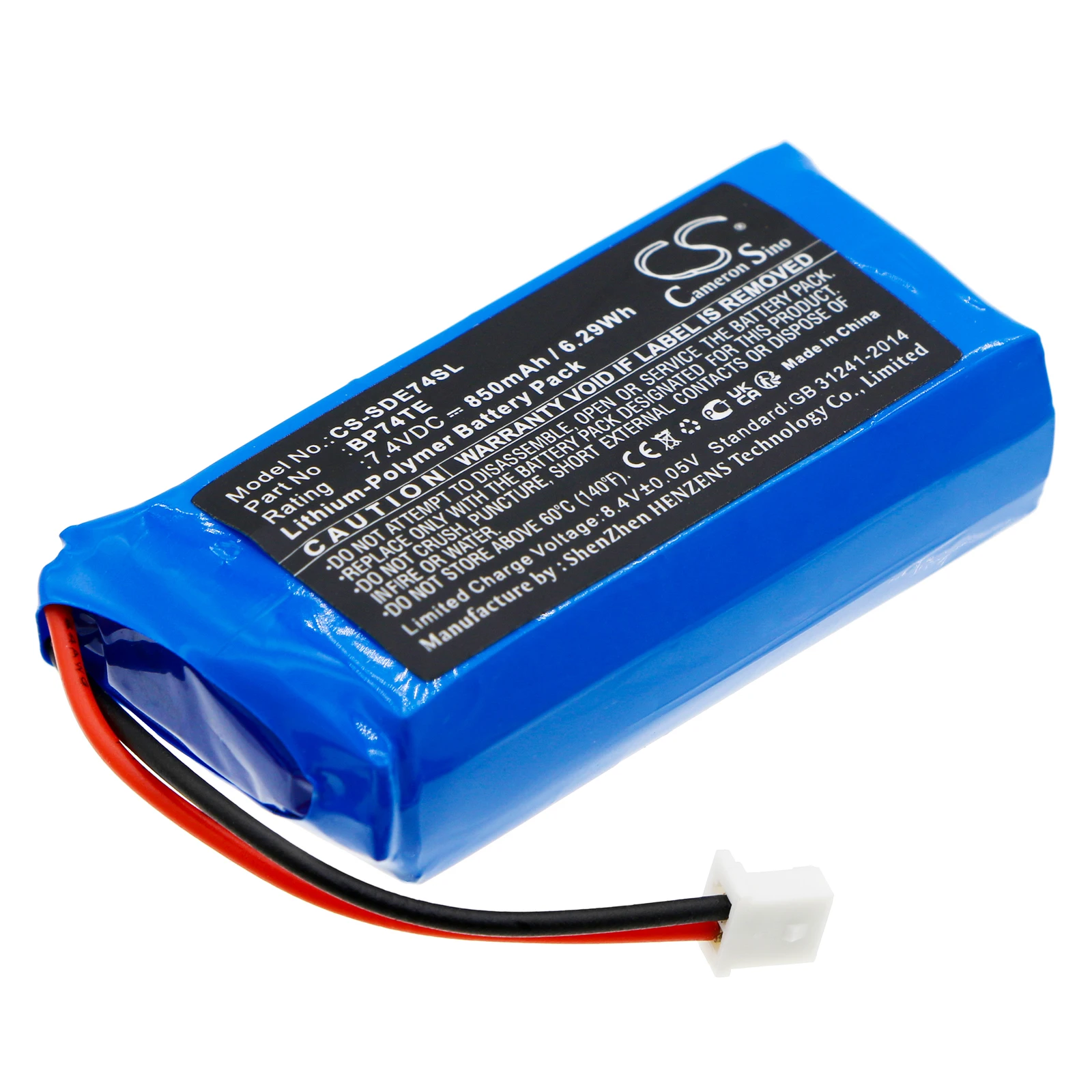 

Li-Polymer Dog Collar Battery for Dogtra, 7.4V 850mAh, Compatible Models: EDGE transmitter,DA212,EDGE TX,Edge RT transmitter