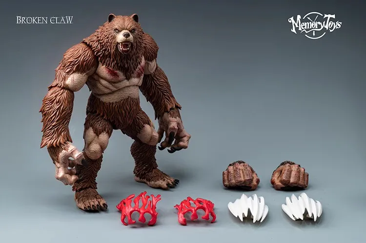 MemoryToys 1/10 World de aventurero Berserker Bear hombres modelo conjunto completo 22cm Druida Animal figuras de acción de juguete muñeca modelo Fans regalos