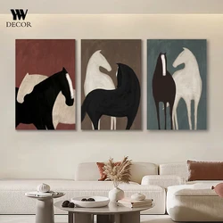 Abstract Horse Canvas Painting Wall Art Animal Posters Prints For Living Room Decor Wall Pictures Cuadros